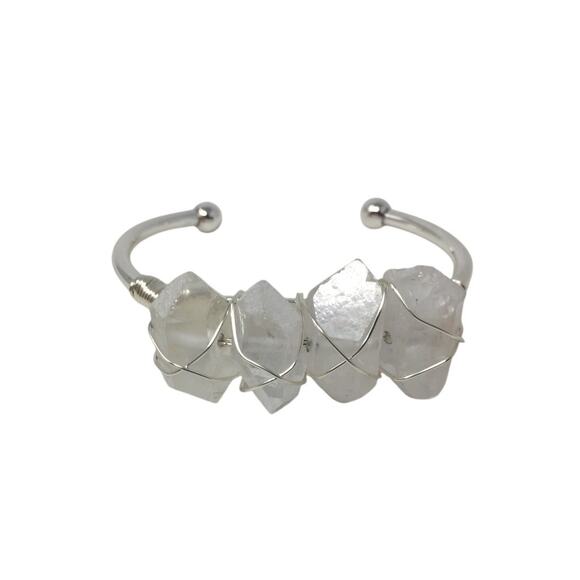 Kinsley Armelle Devi Collection Silver Quartz Bracelet - Picture 9 of 16